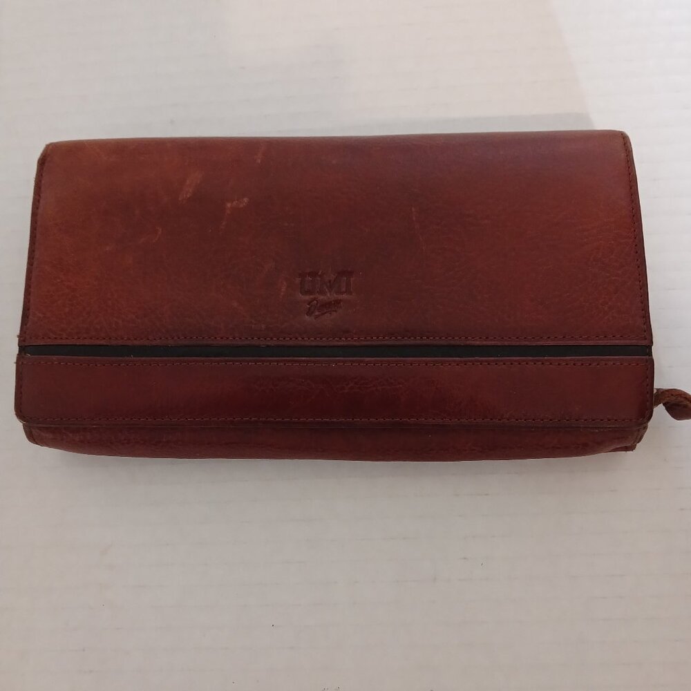 Leather Bifold Wallet by Umi Designs Multiple Card Slots Pockets